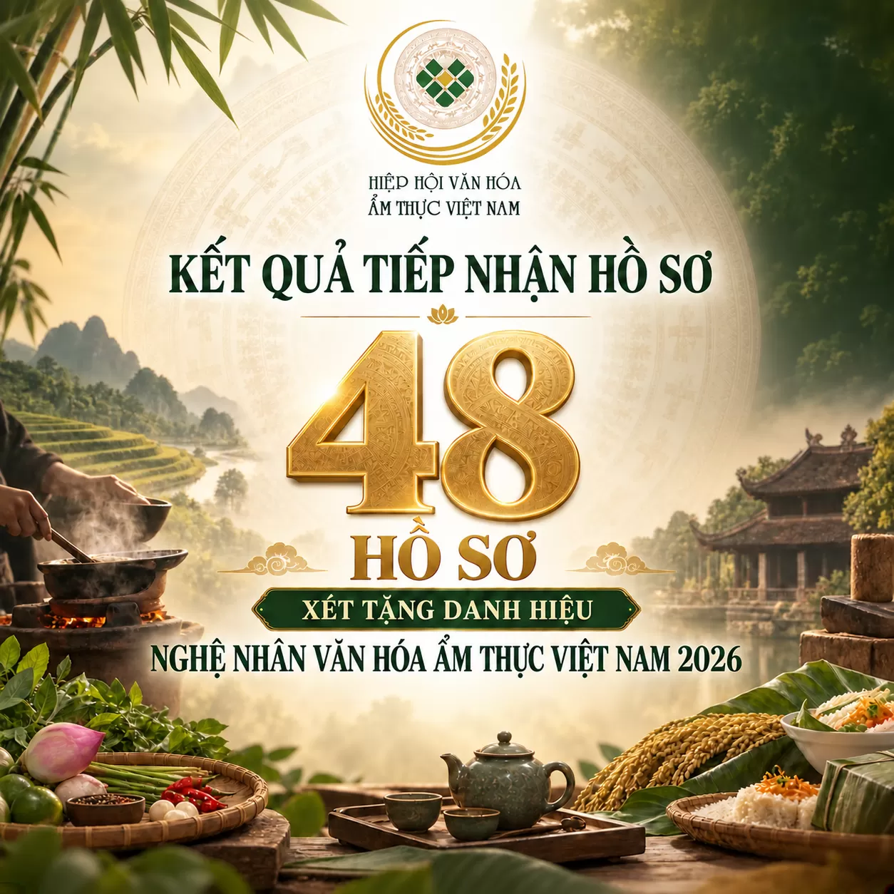 VCCA tiếp nhận 48 hồ sơ tham gia xét tặng danh hiệu Nghệ nhân Văn hóa Ẩm thực Việt Nam năm 2026