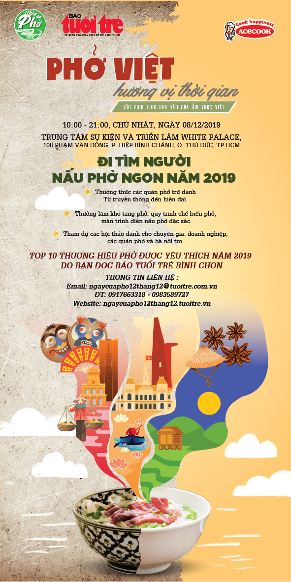 Thể lệ bình chọn “TOP 10 THƯƠNG HIỆU PHỞ ĐƯỢC YÊU THÍCH NĂM 2019”  DO BẠN ĐỌC BÁO TUỔI TRẺ BÌNH CHỌN