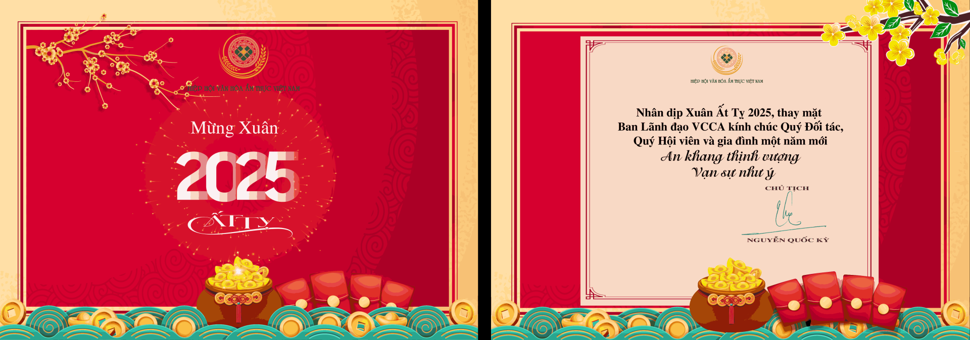 HIỆP HỘI VĂN HÓA ẨM THỰC VIỆT NAM - CHÚC MỪNG NĂM MỚI 2025
