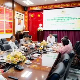HIỆP HỘI VĂN HÓA ẨM THỰC VIỆT NAM (VCCA) HỌP BAN LÃNH ĐẠO, THỐNG NHẤT NHIỀU ĐỊNH HƯỚNG QUAN TRỌNG TRONG NĂM 2026
