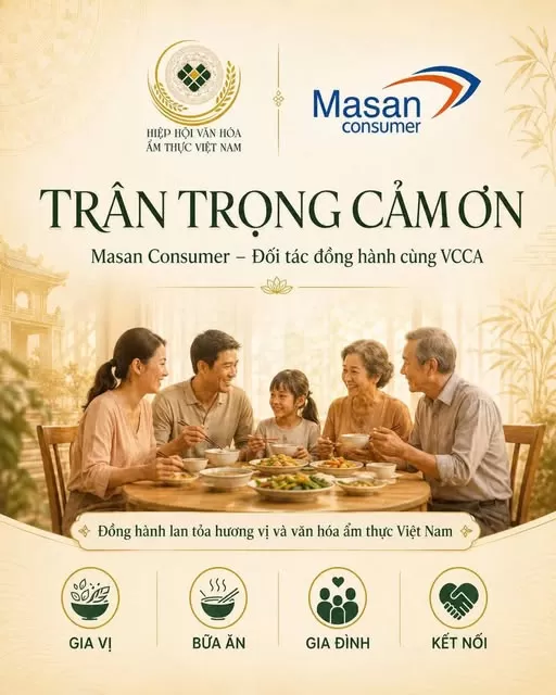 Masan Consumer đồng hành cùng VCCA lan tỏa giá trị văn hóa ẩm thực Việt Nam từ căn bếp mỗi gia đình