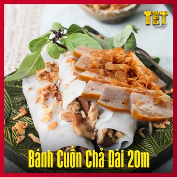 ?LẠ MẮT VỚI BÁNH CUỐN CHẢ DÀI 20M TẠI TẾT FESTIVAL 2020?