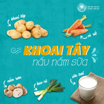KHOAI TÂY NẤU NẤM SỮA
