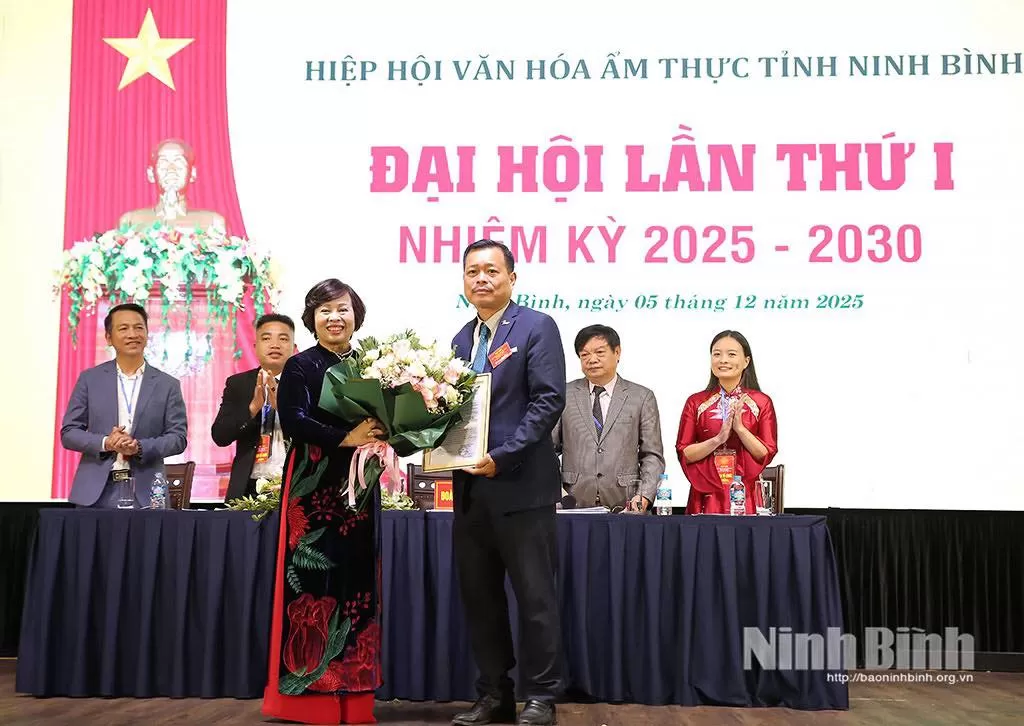 CHÚC MỪNG ĐẠI HỘI HIỆP HỘI VĂN HÓA ẨM THỰC NINH BÌNH, NHIỆM KỲ 2025 - 20230 THÀNH CÔNG!